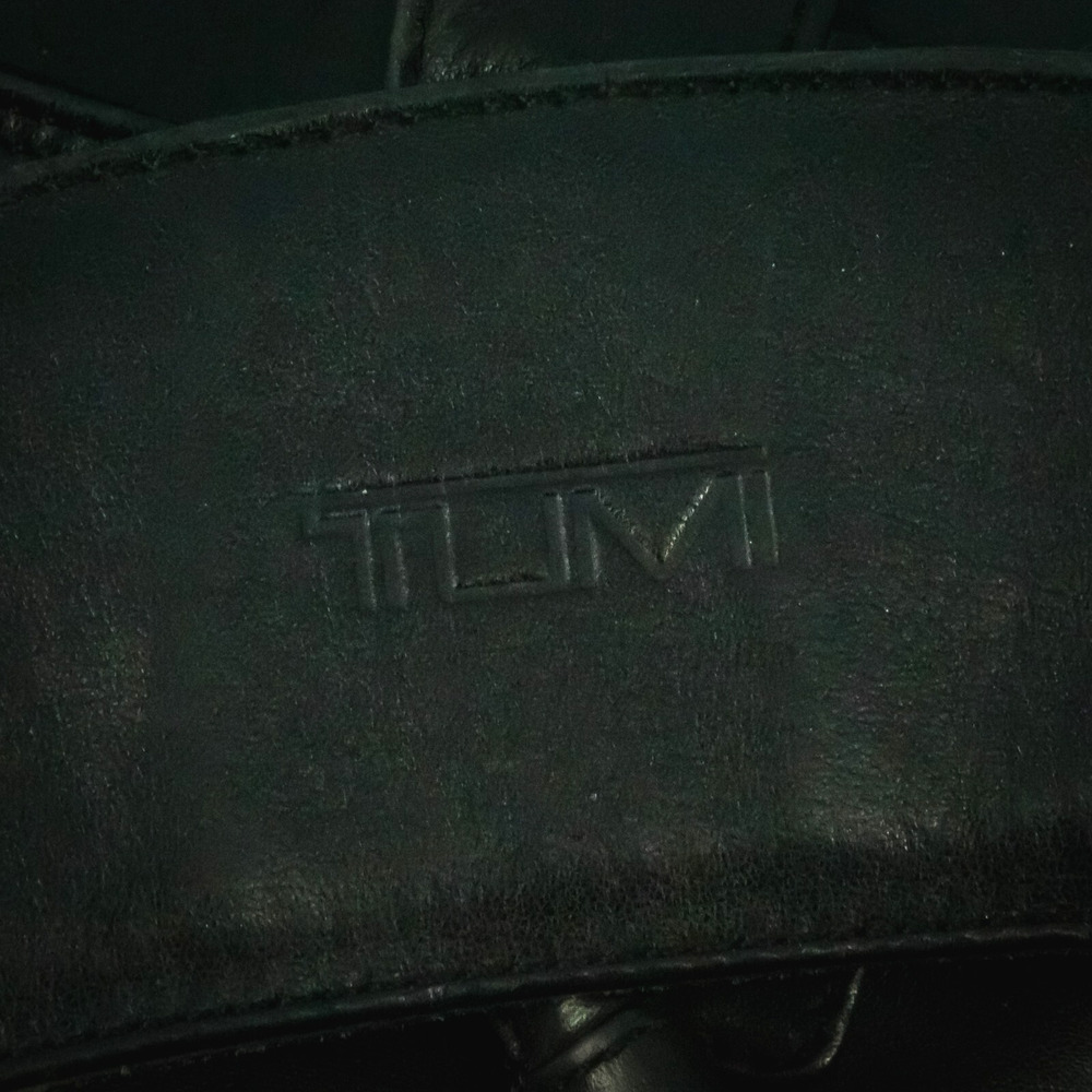 Tumi Black Alpha Napa Leather Padded Laptop Briefcase Bag Business Career 9624D3 - Picture 4 of 13